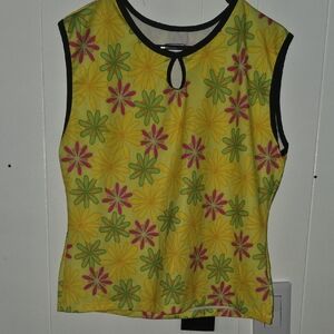 Marshalls Yellow and Pink Floral Tank Top